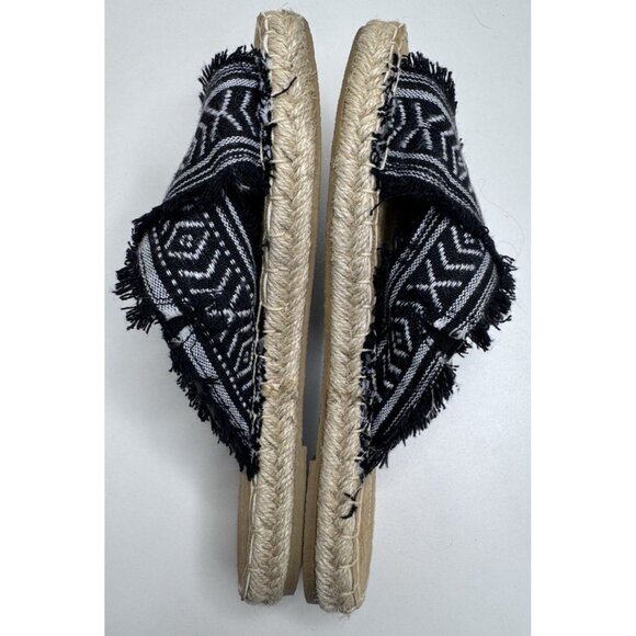 Minnetonka Women's Pepper Black & White Slide Sandals Size 7 - Picture 5 of 9